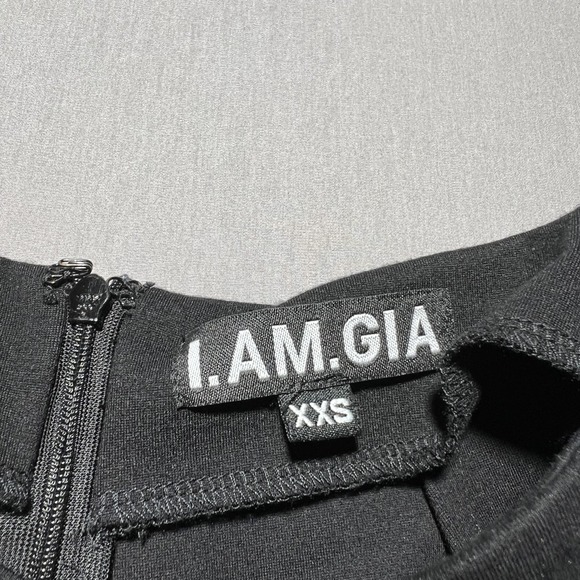 I.AM.GIA Carrie Pants Womens‎ XXS Flare High Waist Cut Out Detail Low Rise - Picture 6 of 15